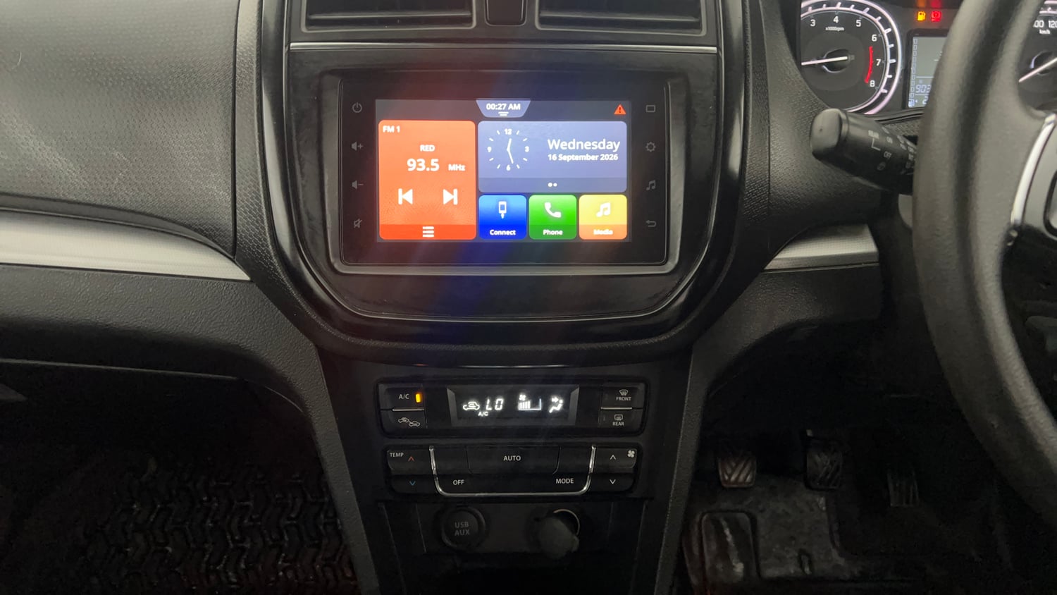 Used 2022 Toyota Urban Cruiser High Grade MT Petrol Manual interior MUSIC SYSTEM & AC CONTROL VIEW