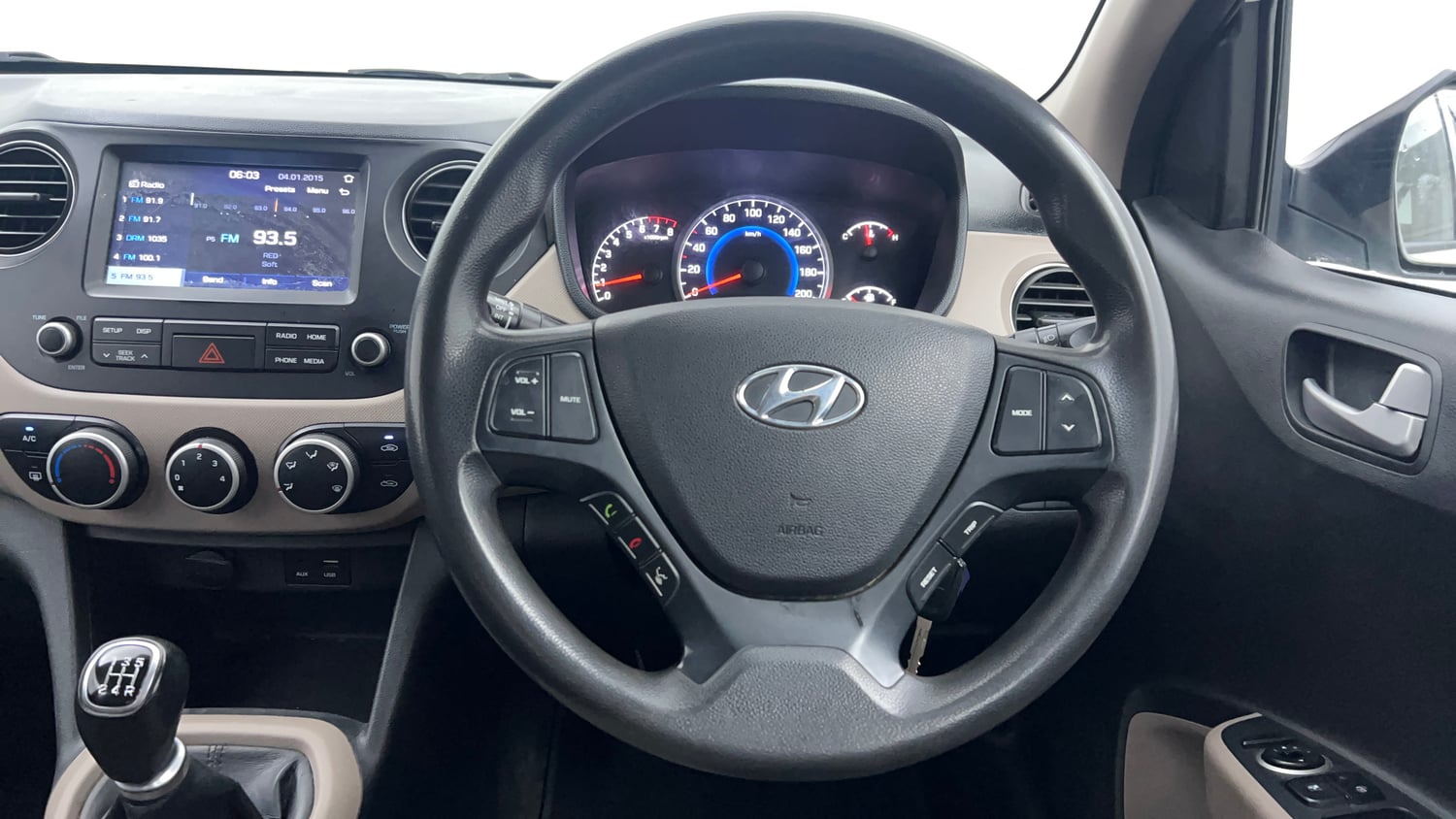 Used 2018 Hyundai Grand i10 Sportz 1.2 Kappa VTVT Petrol Manual interior STEERING VIEW