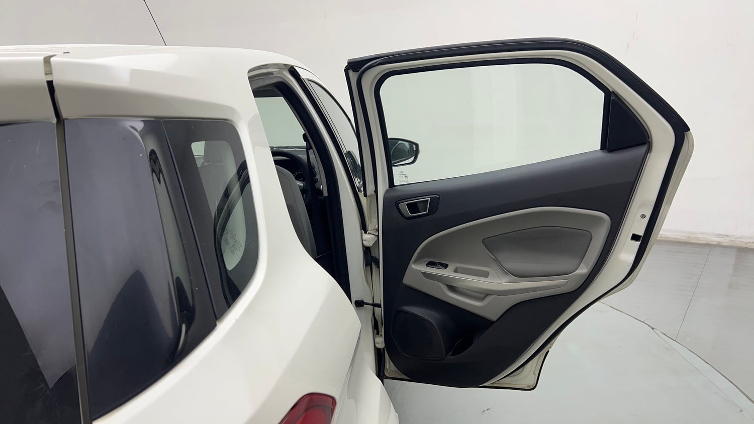 Used 2015 Ford EcoSport Trend 1.5 Ti-VCT Petrol Manual interior RIGHT REAR DOOR OPEN VIEW
