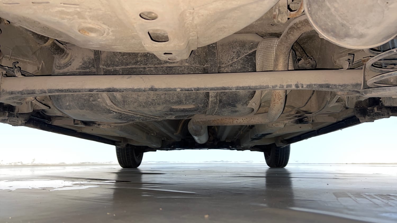 Used 2013 Maruti Suzuki Swift LXi Petrol Manual extra REAR UNDERBODY VIEW (TAKEN FROM REAR)