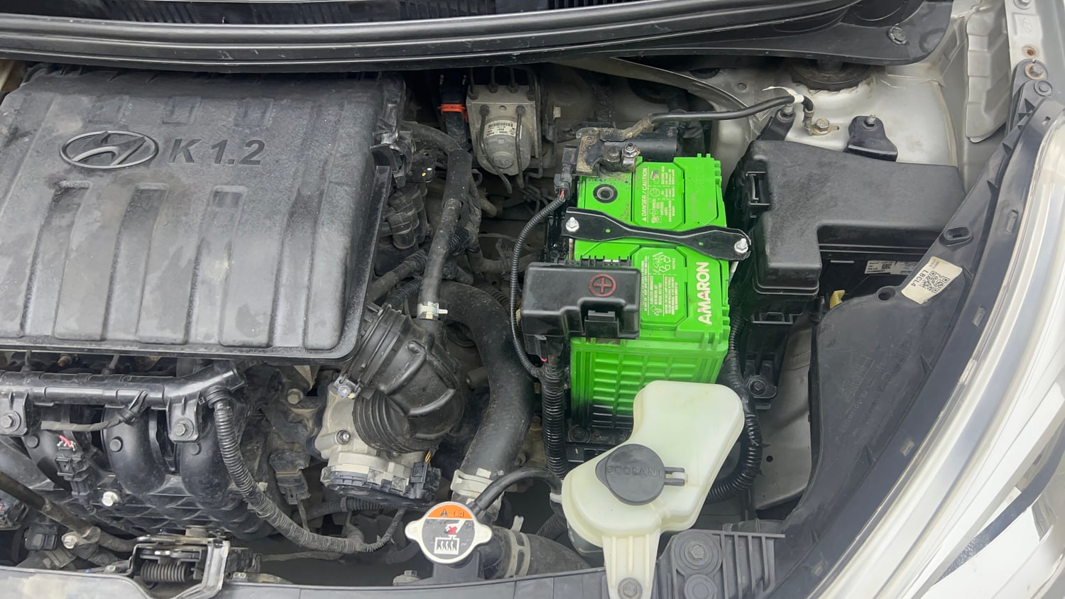 Used 2019 Hyundai Grand i10 Sportz 1.2 Kappa VTVT Petrol Manual engine ENGINE LEFT SIDE VIEW