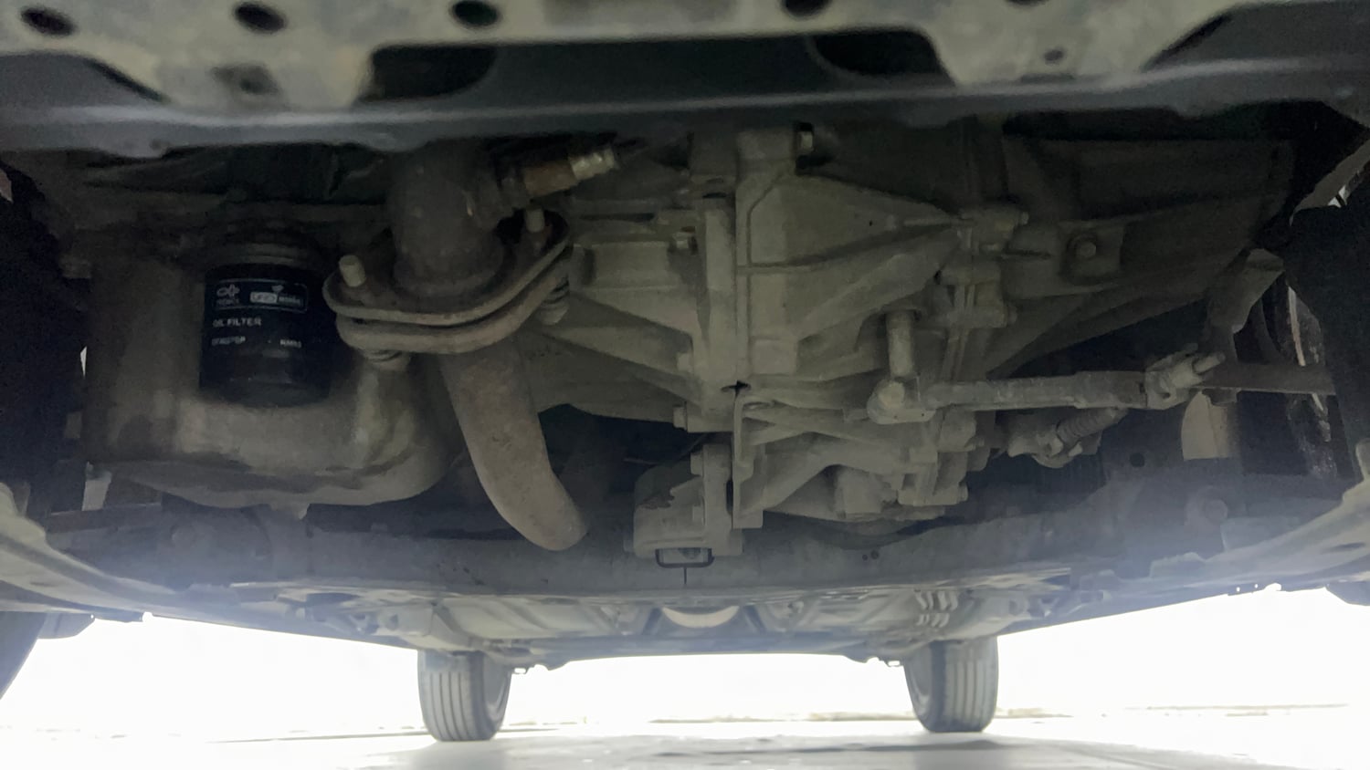 Used 2022 Maruti Suzuki Baleno Zeta Petrol Manual extra FRONT LEFT UNDERBODY VIEW