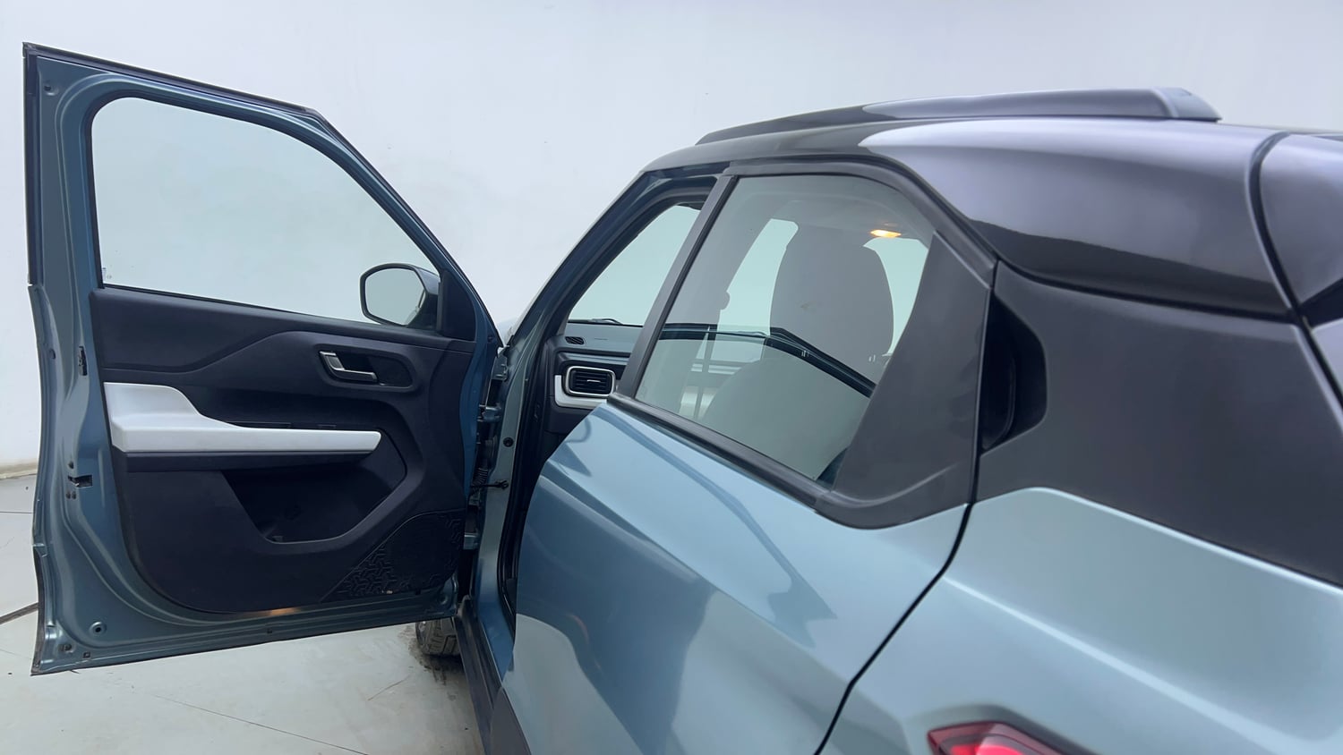 Used 2023 Tata Punch Creative IRA AMT Dual Tone Petrol Automatic interior LEFT FRONT DOOR OPEN VIEW