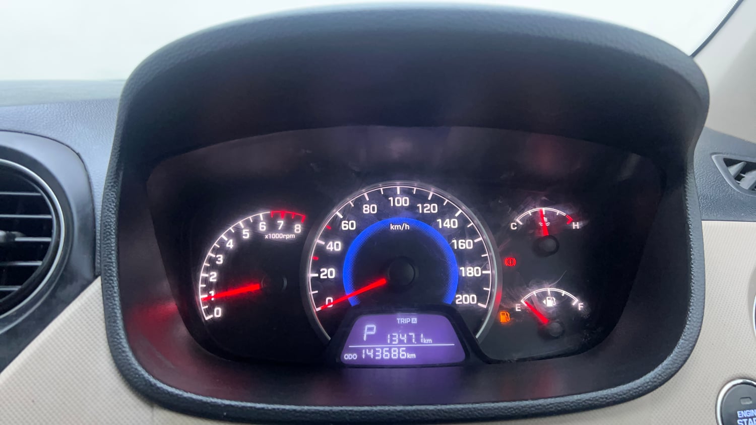 Used 2017 Hyundai Grand i10 Asta AT 1.2 Kappa VTVT (O) Petrol Automatic interior CLUSTERMETER VIEW