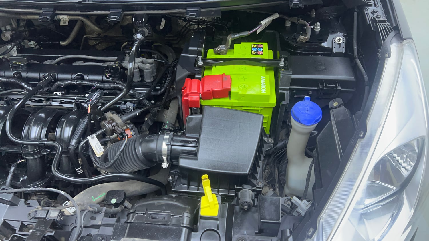 Used 2017 Ford Figo Aspire Titanium 1.2 Ti-VCT Petrol Manual engine ENGINE LEFT SIDE VIEW