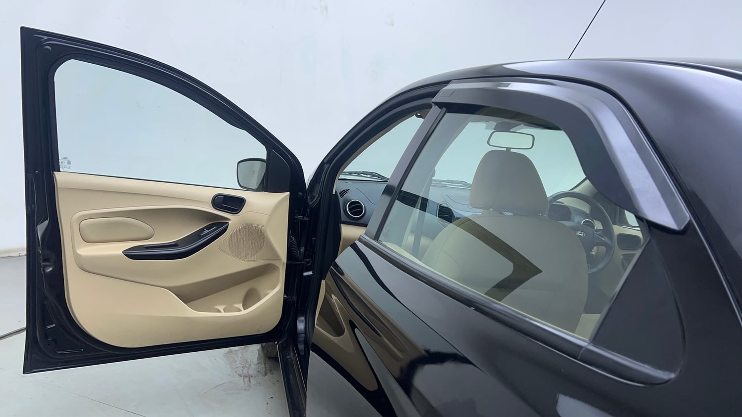Used 2017 Ford Figo Aspire Titanium 1.2 Ti-VCT Petrol Manual interior LEFT FRONT DOOR OPEN VIEW