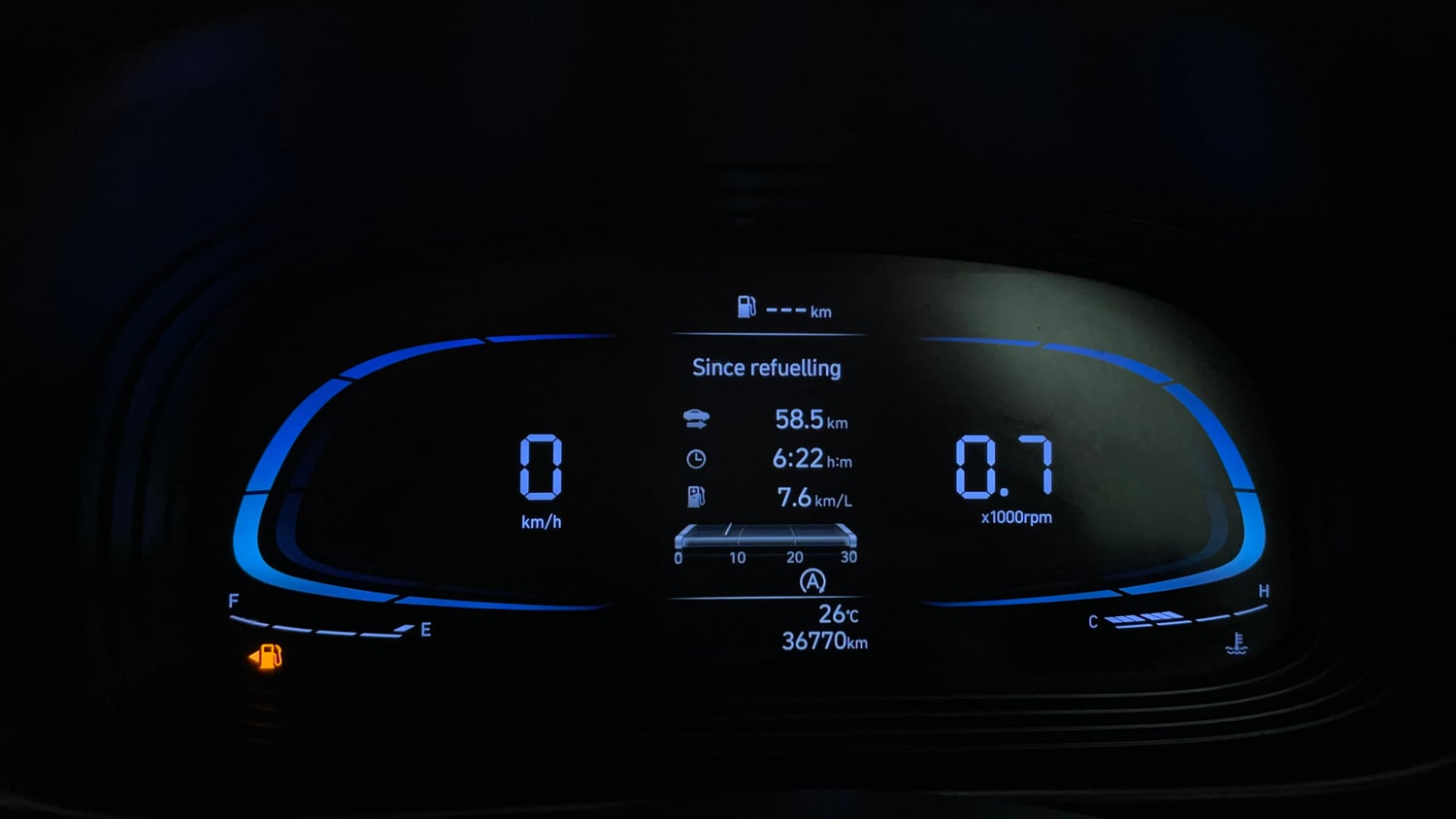 Used 2023 Hyundai Venue SX 1.5 CRDi Diesel Manual interior CLUSTERMETER VIEW