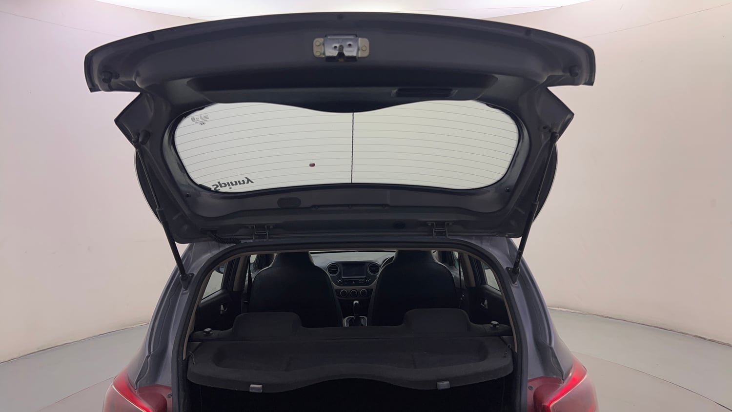 Used 2017 Hyundai Grand i10 Sportz (O) AT 1.2 Kappa VTVT Petrol Automatic interior DICKY DOOR OPEN VIEW