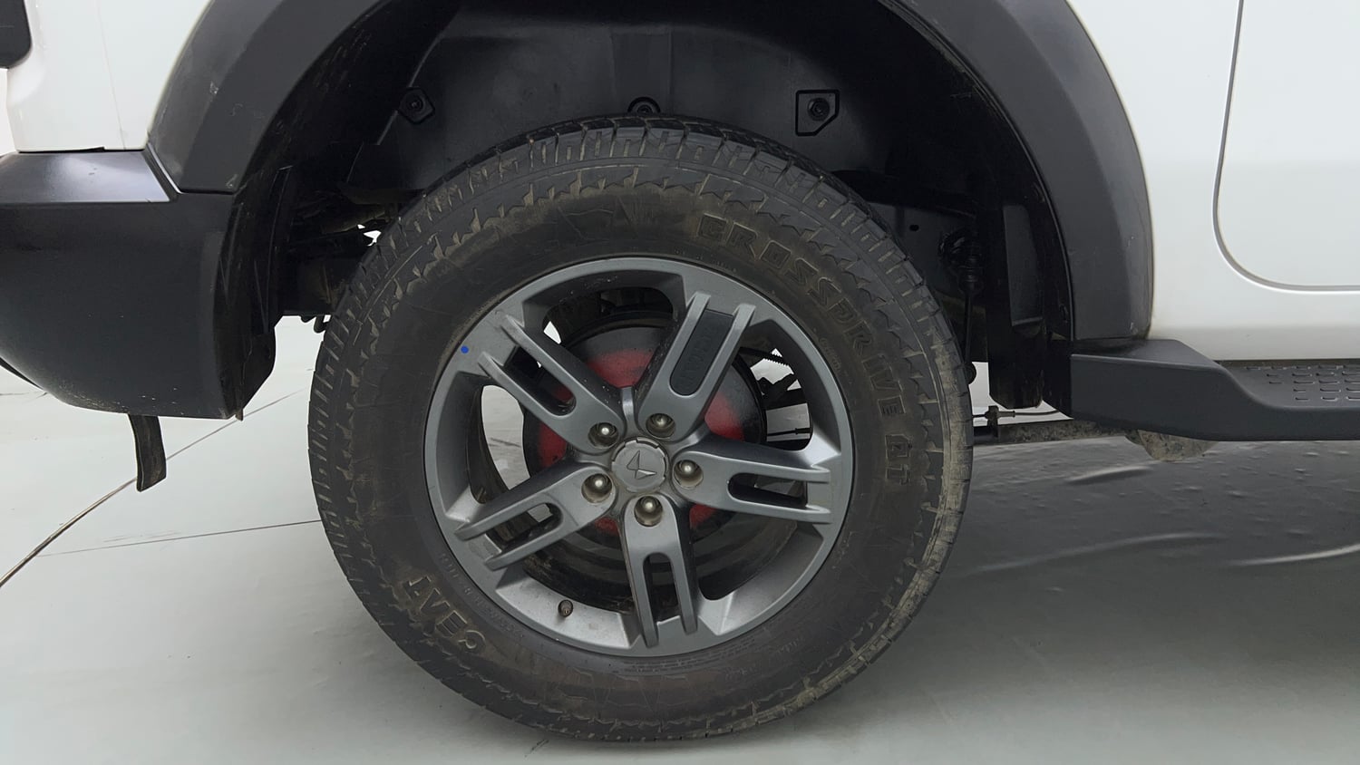 Used 2023 Mahindra Thar LX Hard Top Petrol AT RWD Petrol Automatic tyres RIGHT REAR TYRE RIM VIEW