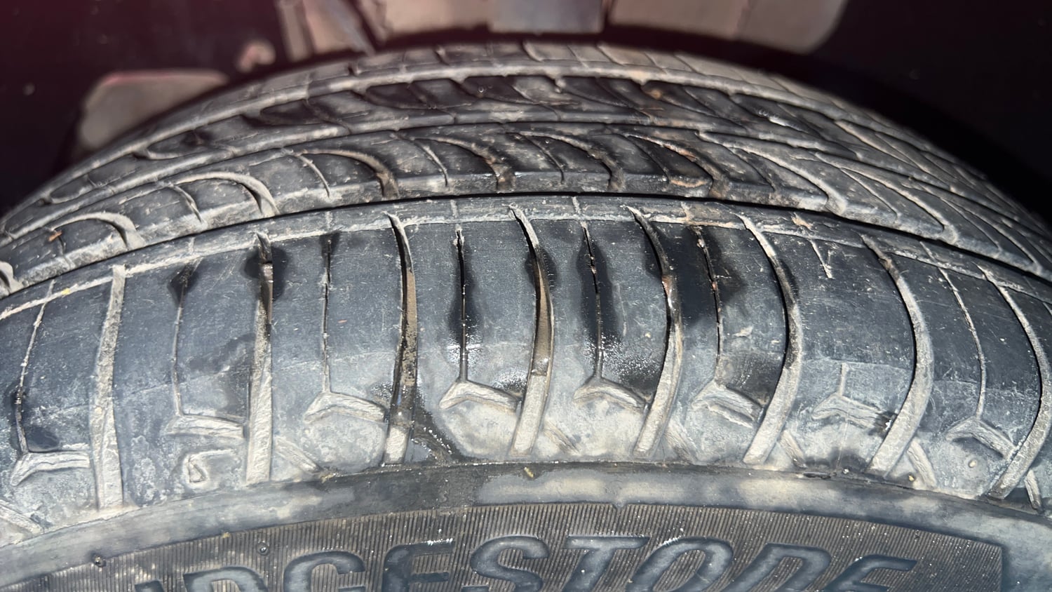 Used 2019 Tata Tiago Revotron XZ w/o Alloy Petrol Manual tyres LEFT FRONT TYRE TREAD VIEW