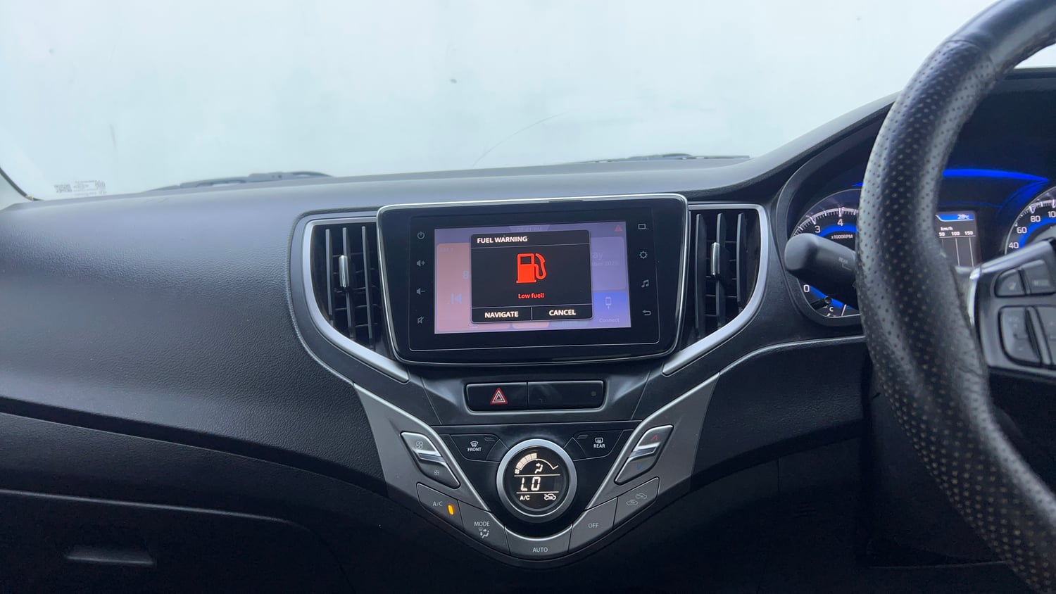 Used 2019 Maruti Suzuki Baleno Zeta Petrol Manual interior MUSIC SYSTEM & AC CONTROL VIEW