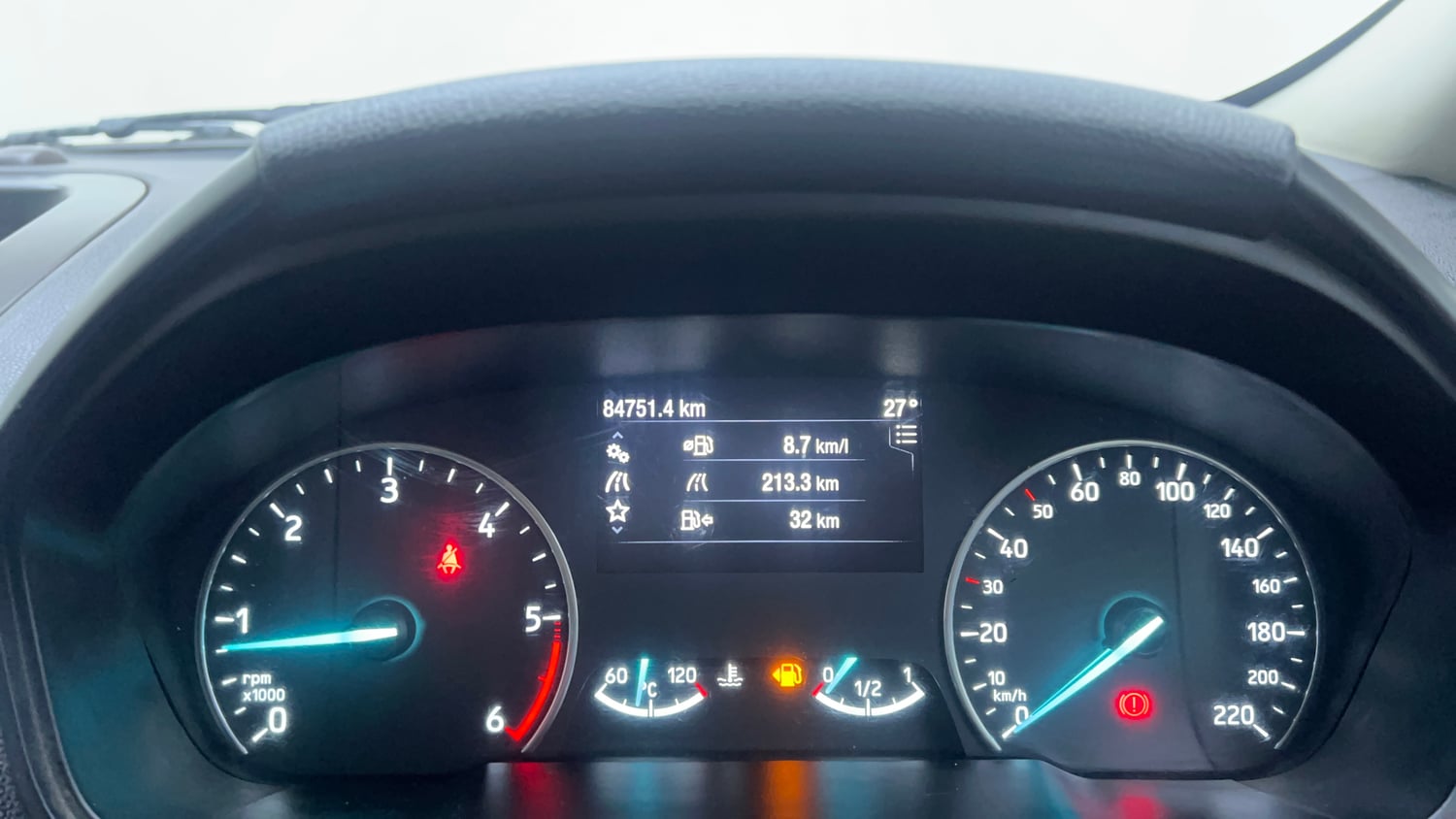 Used 2020 Ford EcoSport Titanium 1.5L TDCi Diesel Manual interior CLUSTERMETER VIEW