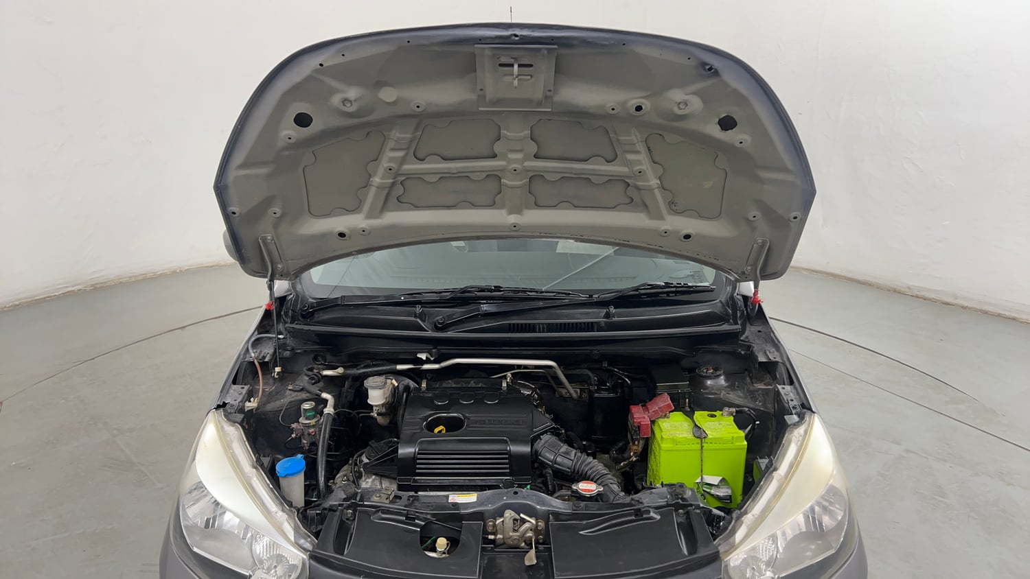 Used 2015 Maruti Suzuki Celerio VXi AMT Petrol Automatic engine ENGINE & BONNET OPEN FRONT VIEW