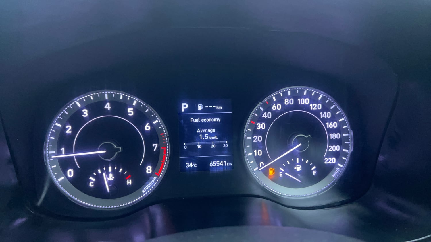 Used 2021 Hyundai Venue SX Plus 1.0 Turbo DCT Petrol Automatic interior CLUSTERMETER VIEW