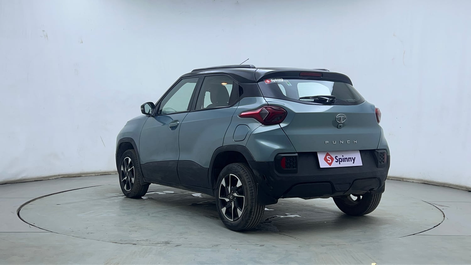 Used 2023 Tata Punch Creative IRA AMT Dual Tone Petrol Automatic exterior LEFT REAR CORNER VIEW