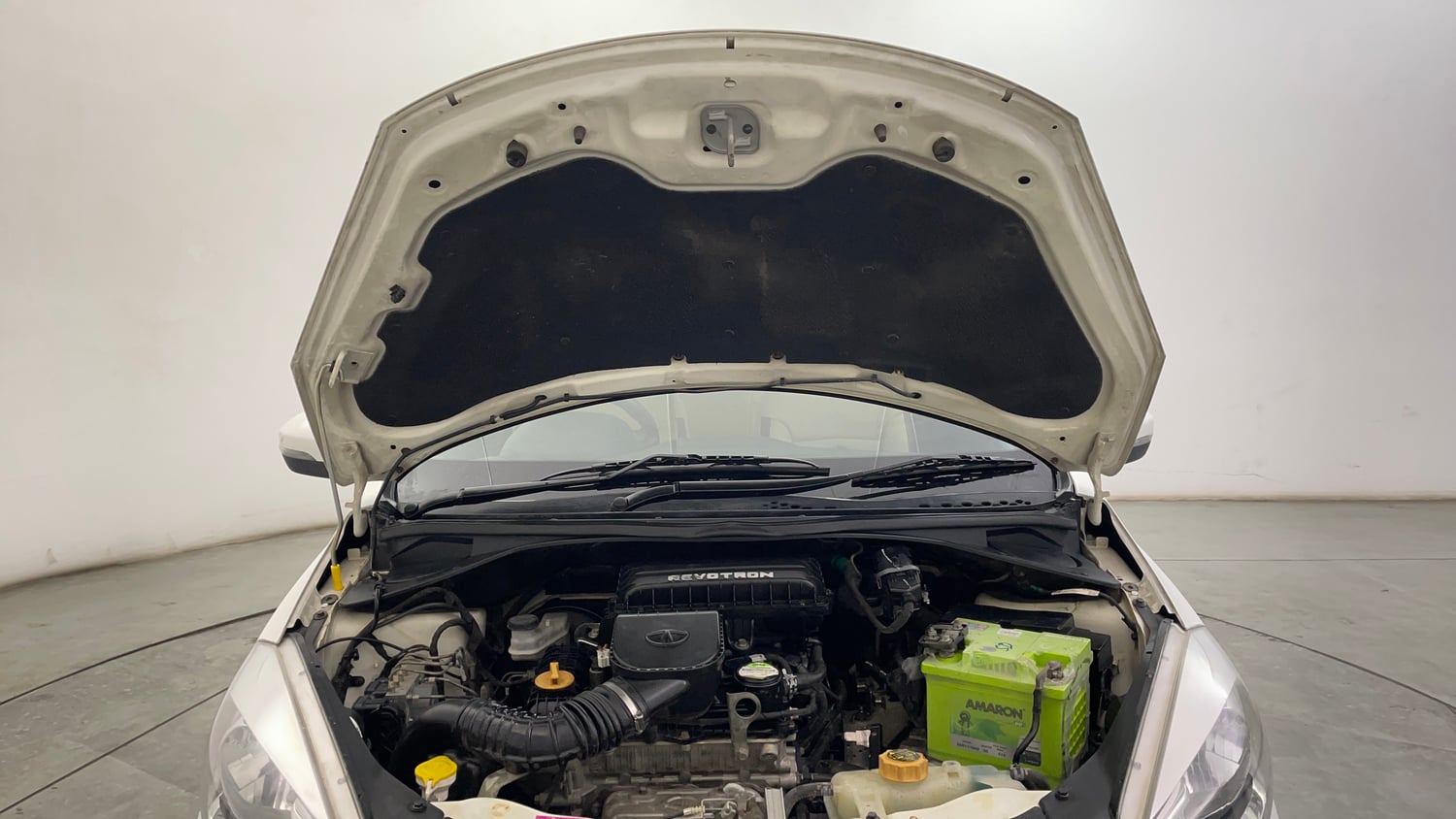 Used 2017 Tata Tiago Revotron XZA Petrol Automatic engine ENGINE & BONNET OPEN FRONT VIEW