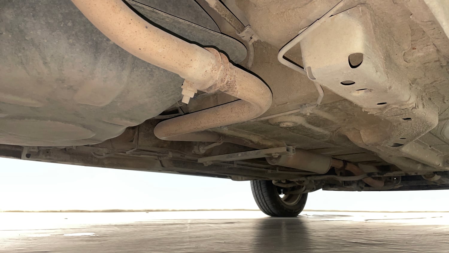 Used 2017 Tata Tiago Revotron XZA Petrol Automatic extra REAR RIGHT UNDERBODY VIEW