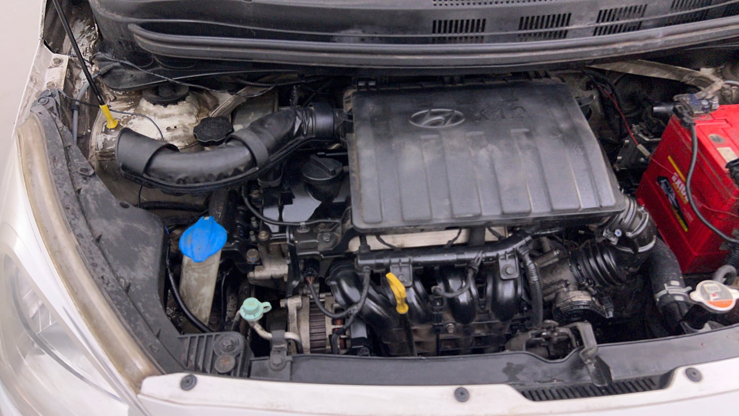 Used 2018 Hyundai Grand i10 Magna 1.2 Kappa VTVT Petrol Manual engine ENGINE RIGHT SIDE VIEW