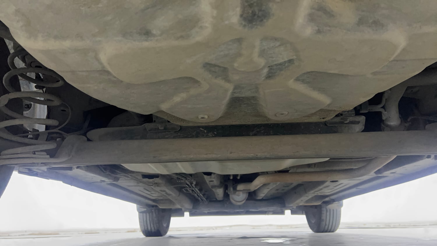 Used 2023 Tata Punch Creative IRA AMT Dual Tone Petrol Automatic extra REAR UNDERBODY VIEW (TAKEN FROM REAR)