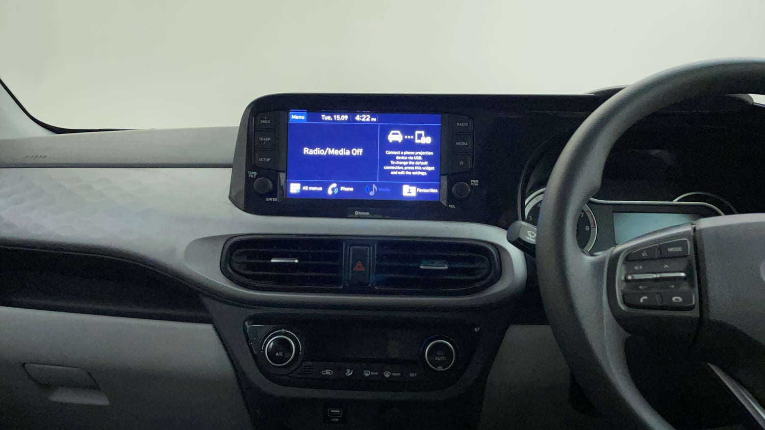 Used 2022 Hyundai Grand i10 Nios Sportz AMT 1.2 Kappa VTVT Petrol Automatic interior MUSIC SYSTEM & AC CONTROL VIEW
