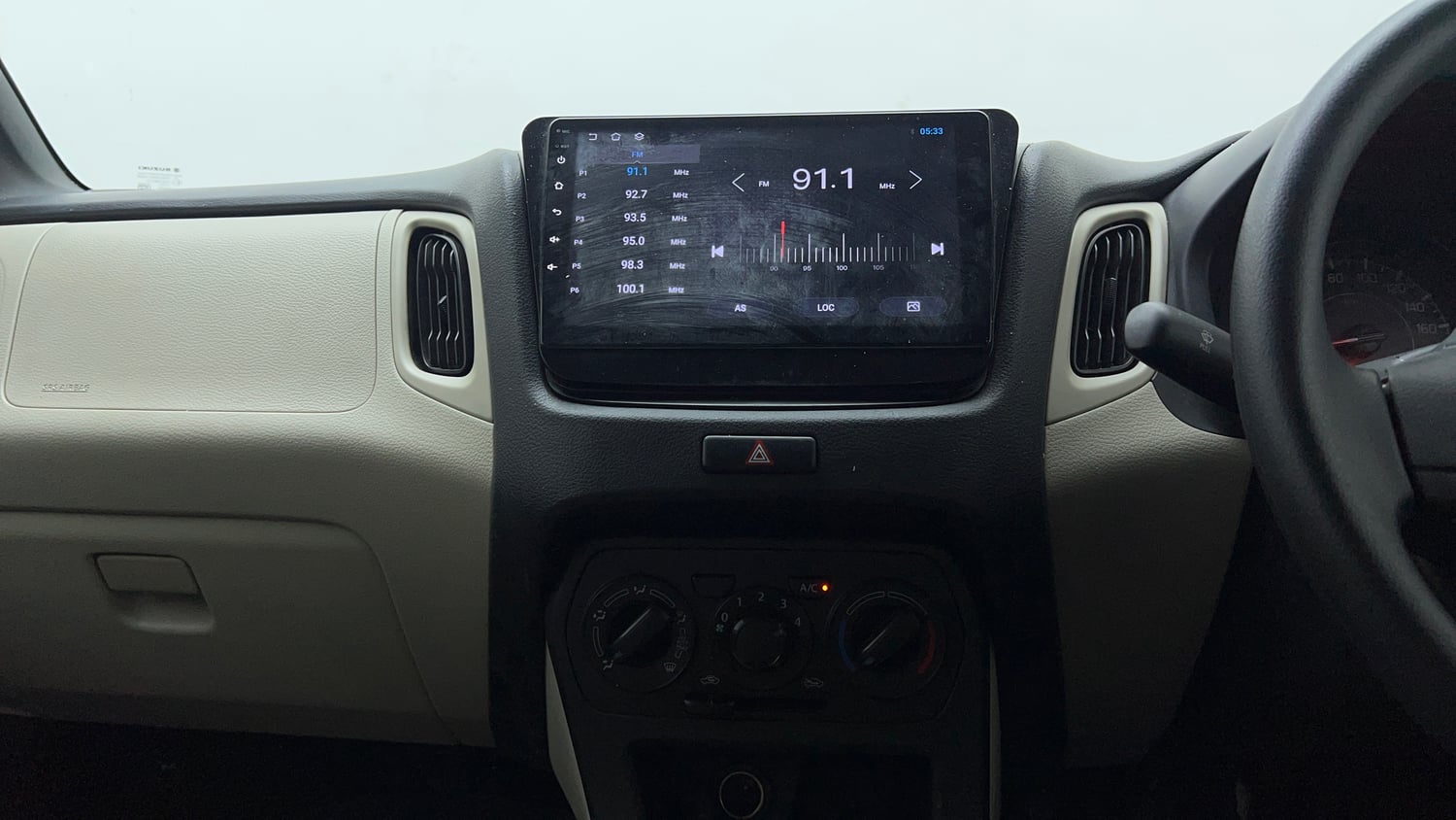 Used 2021 Maruti Suzuki Wagon R LXi (O) 1.0 CNG Cng Manual interior MUSIC SYSTEM & AC CONTROL VIEW
