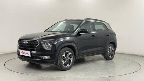 Used 2022 Hyundai Creta SX (O) 1.4 Turbo 7 DCT Petrol Automatic exterior LEFT FRONT CORNER VIEW