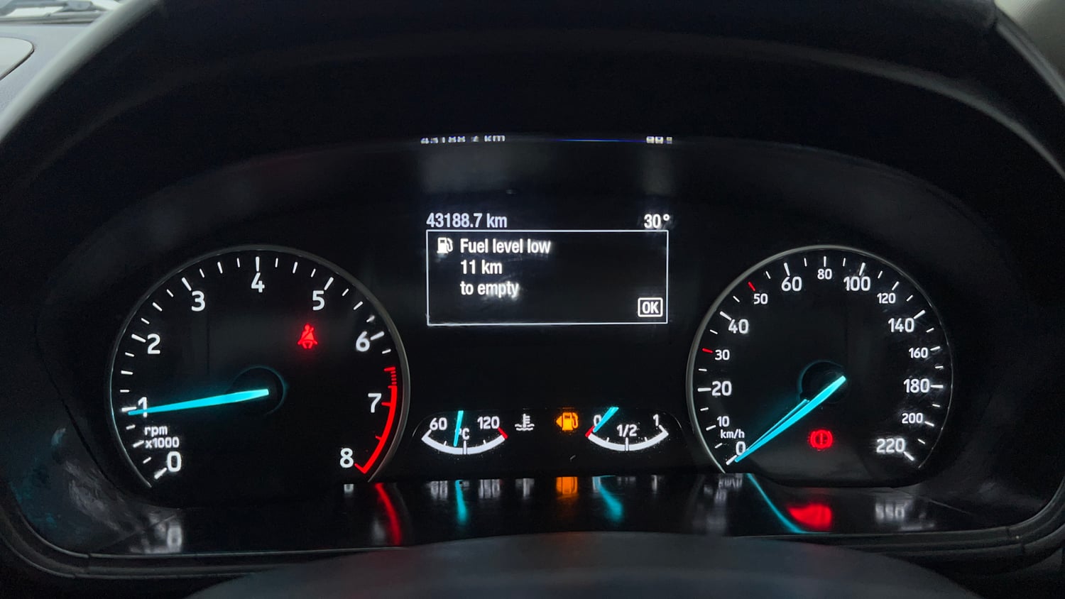 Used 2019 Ford EcoSport S Petrol Petrol Manual interior CLUSTERMETER VIEW