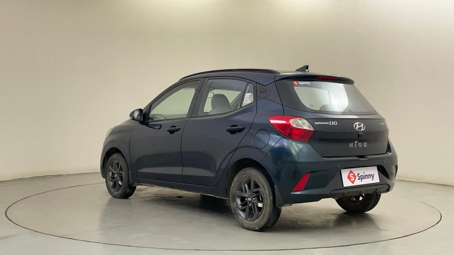 Used 2022 Hyundai Grand i10 Nios Sportz AMT 1.2 Kappa VTVT Petrol Automatic exterior LEFT REAR CORNER VIEW
