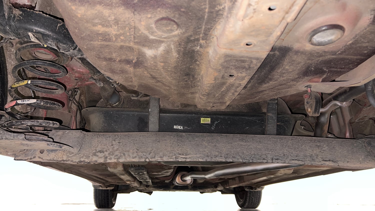 Used 2018 Hyundai Grand i10 Sportz 1.2 Kappa VTVT Petrol Manual extra REAR UNDERBODY VIEW (TAKEN FROM REAR)