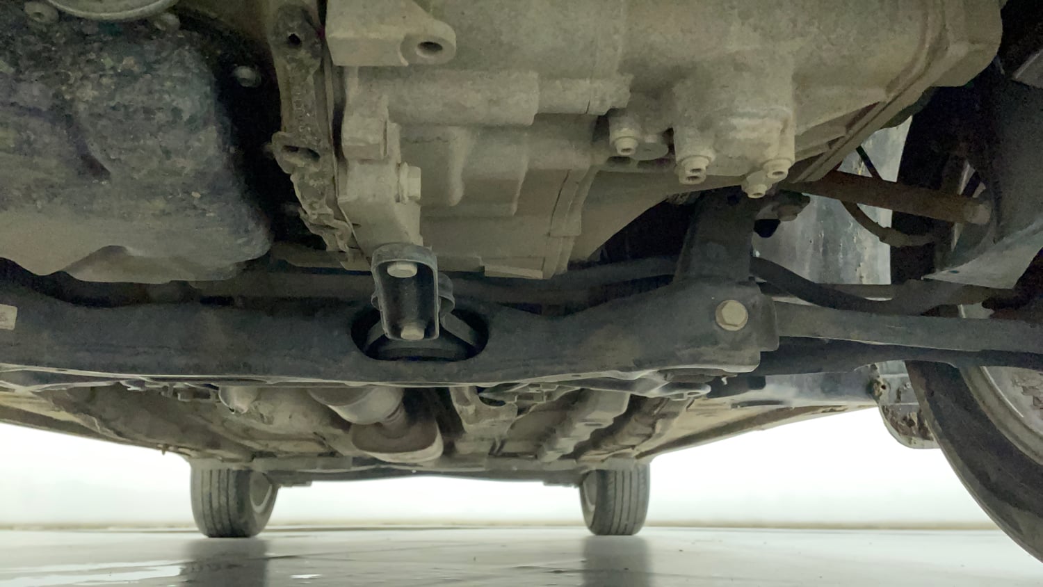 Used 2023 Skoda Kushaq Ambition 1.0L TSI MT Petrol Manual extra FRONT LEFT UNDERBODY VIEW