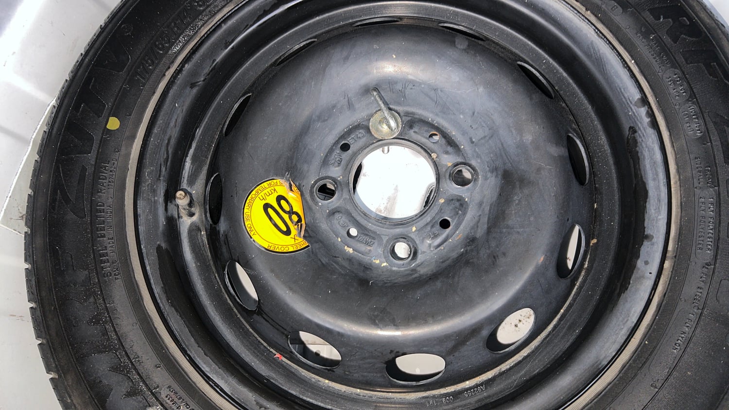 Used 2019 Tata Tiago Revotron XZ Plus Petrol Manual tyres SPARE TYRE VIEW