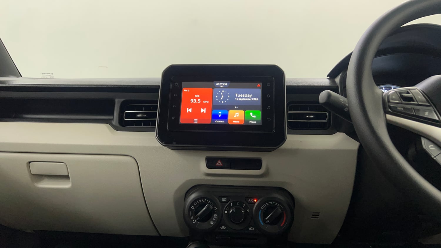 Used 2021 Maruti Suzuki Ignis Zeta 1.2 AMT Petrol Automatic interior MUSIC SYSTEM & AC CONTROL VIEW