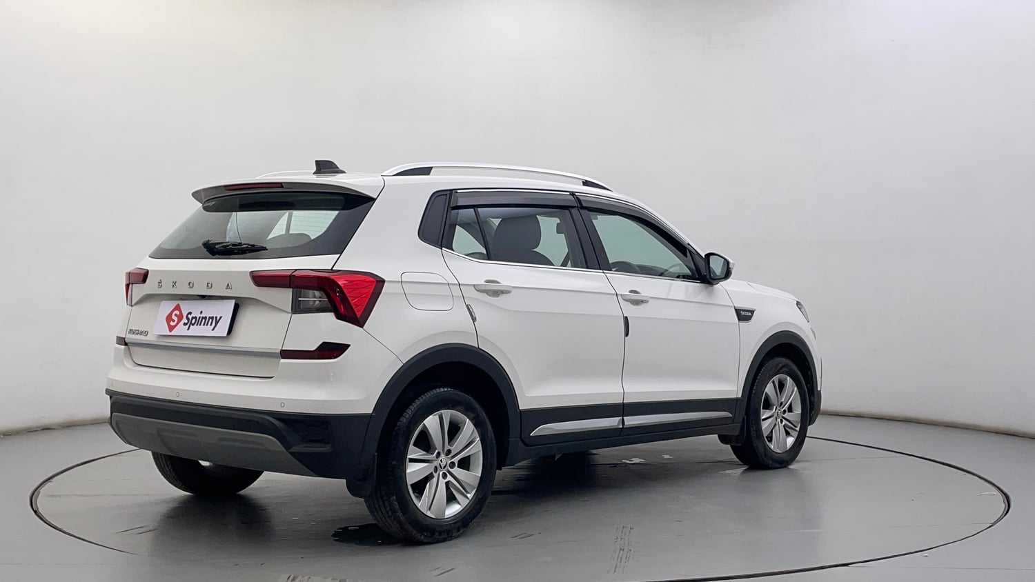 Used 2023 Skoda Kushaq Ambition 1.0L TSI MT Petrol Manual exterior RIGHT REAR CORNER VIEW