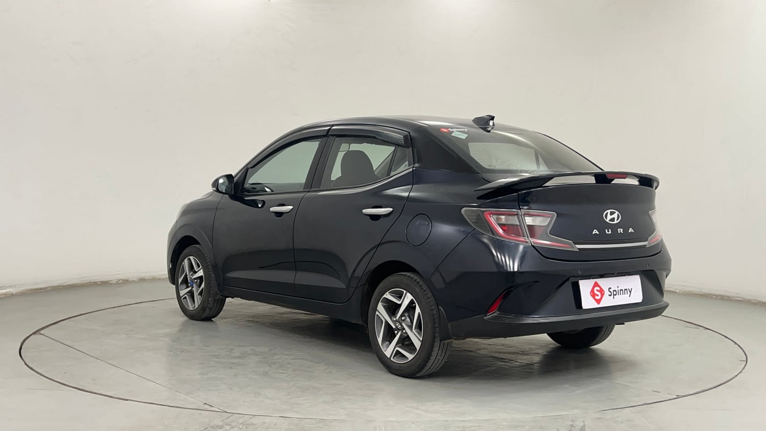 Used 2024 Hyundai Aura SX 1.2 CNG Cng Manual exterior LEFT REAR CORNER VIEW