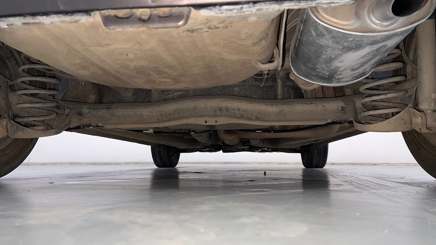 Used 2013 Honda Brio S MT Petrol Manual extra REAR UNDERBODY VIEW (TAKEN FROM REAR)