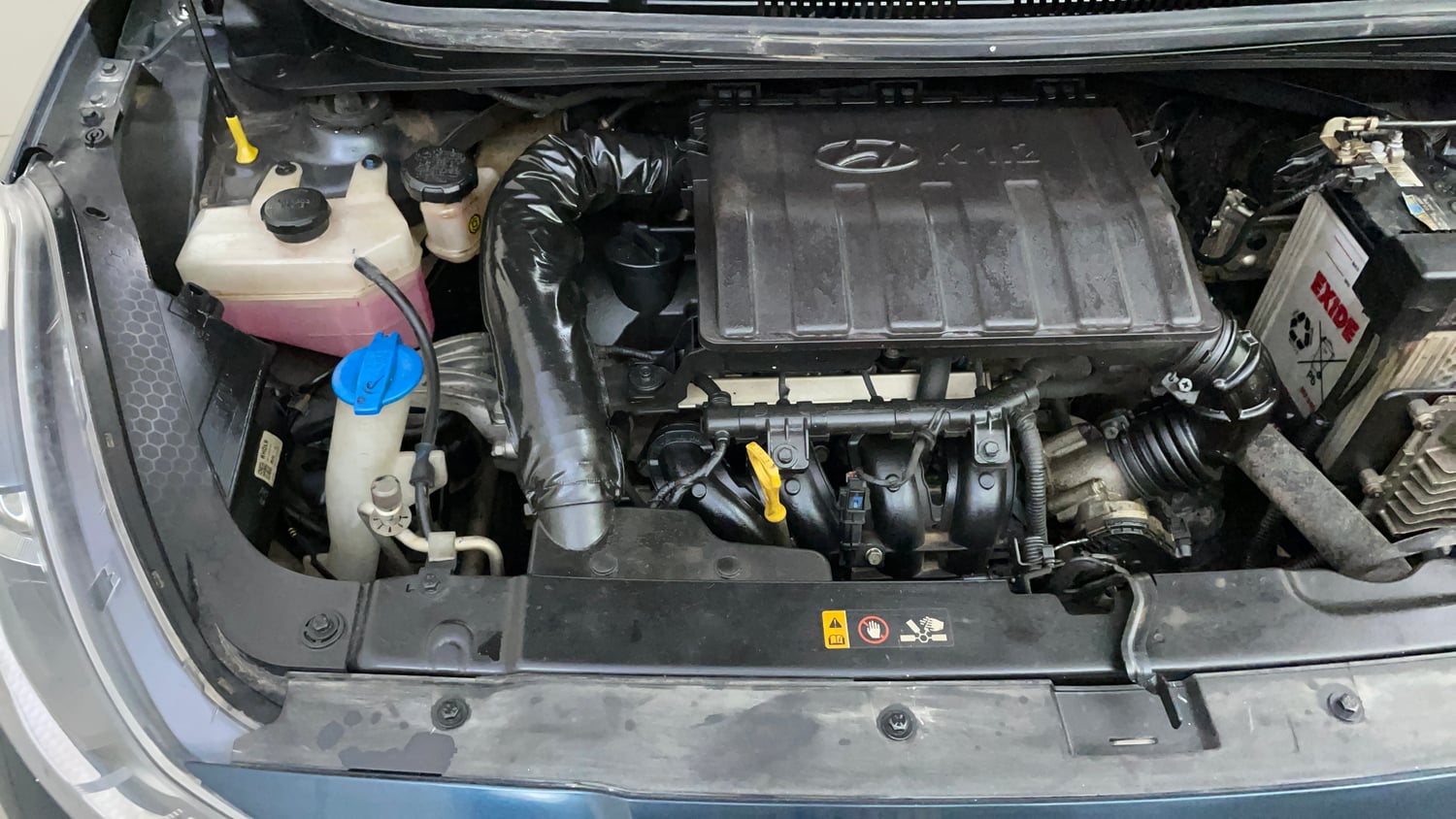 Used 2022 Hyundai Grand i10 Nios Sportz AMT 1.2 Kappa VTVT Petrol Automatic engine ENGINE RIGHT SIDE VIEW