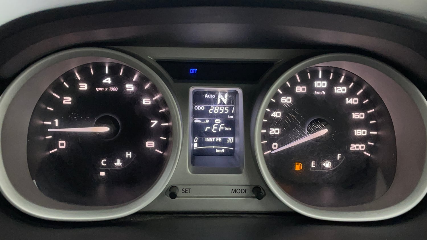 Used 2017 Tata Tiago Revotron XZA Petrol Automatic interior CLUSTERMETER VIEW