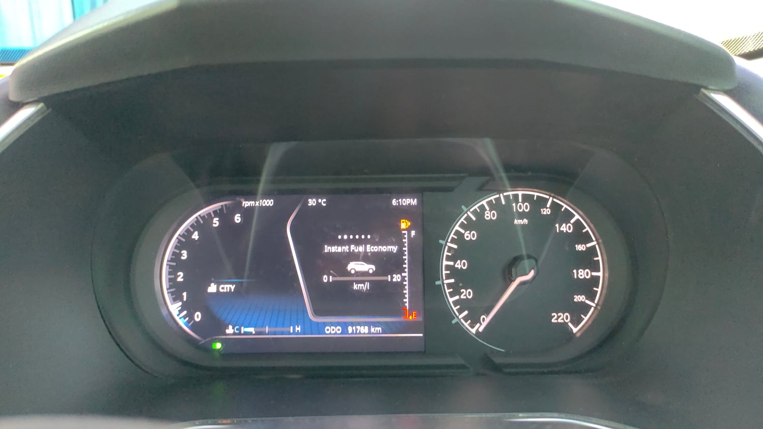 Used 2019 Tata Harrier XZ Diesel Manual interior CLUSTERMETER VIEW