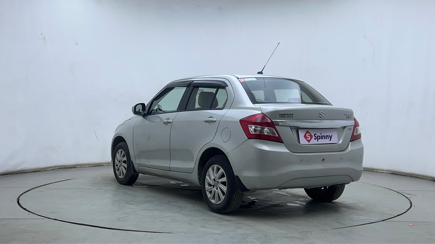 Used 2015 Maruti Suzuki Swift Dzire ZXI Petrol Manual exterior LEFT REAR CORNER VIEW