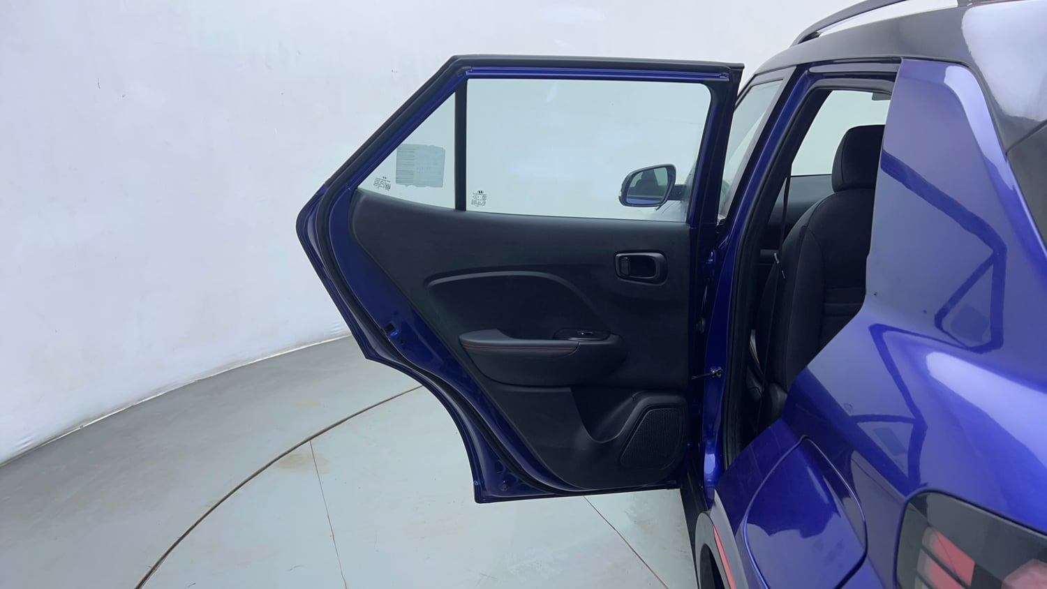 Used 2022 Hyundai Venue N-Line N6 DCT Dual Tone Petrol Automatic interior LEFT REAR DOOR OPEN VIEW