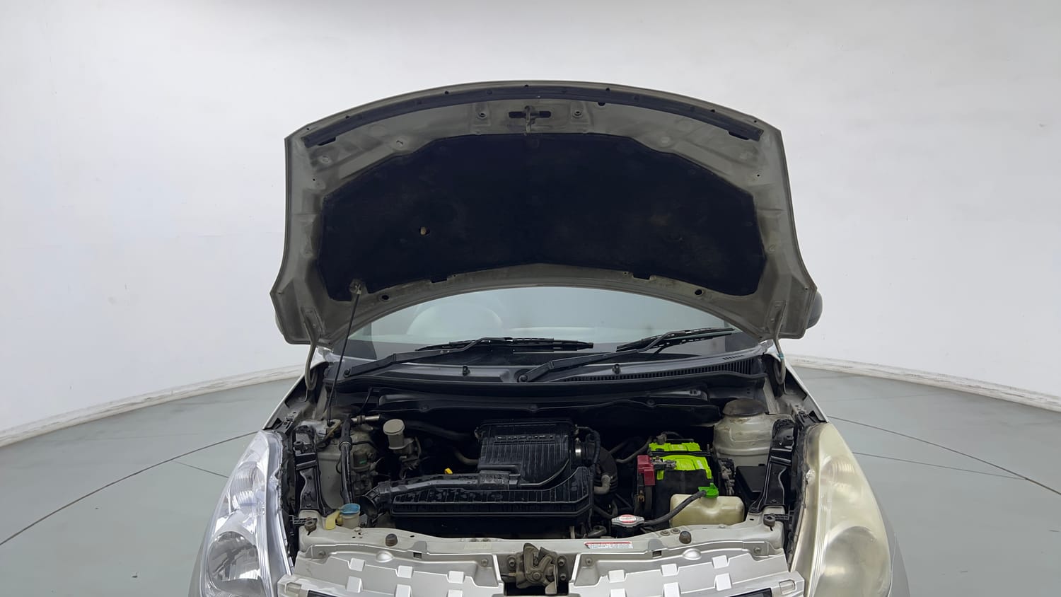 Used 2013 Maruti Suzuki Swift LXi Petrol Manual engine ENGINE & BONNET OPEN FRONT VIEW