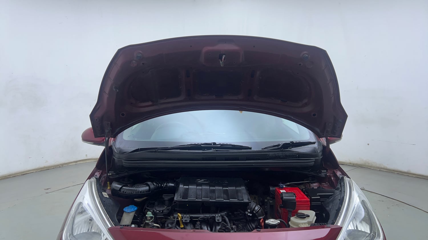 Used 2017 Hyundai Grand i10 Asta AT 1.2 Kappa VTVT (O) Petrol Automatic engine ENGINE & BONNET OPEN FRONT VIEW