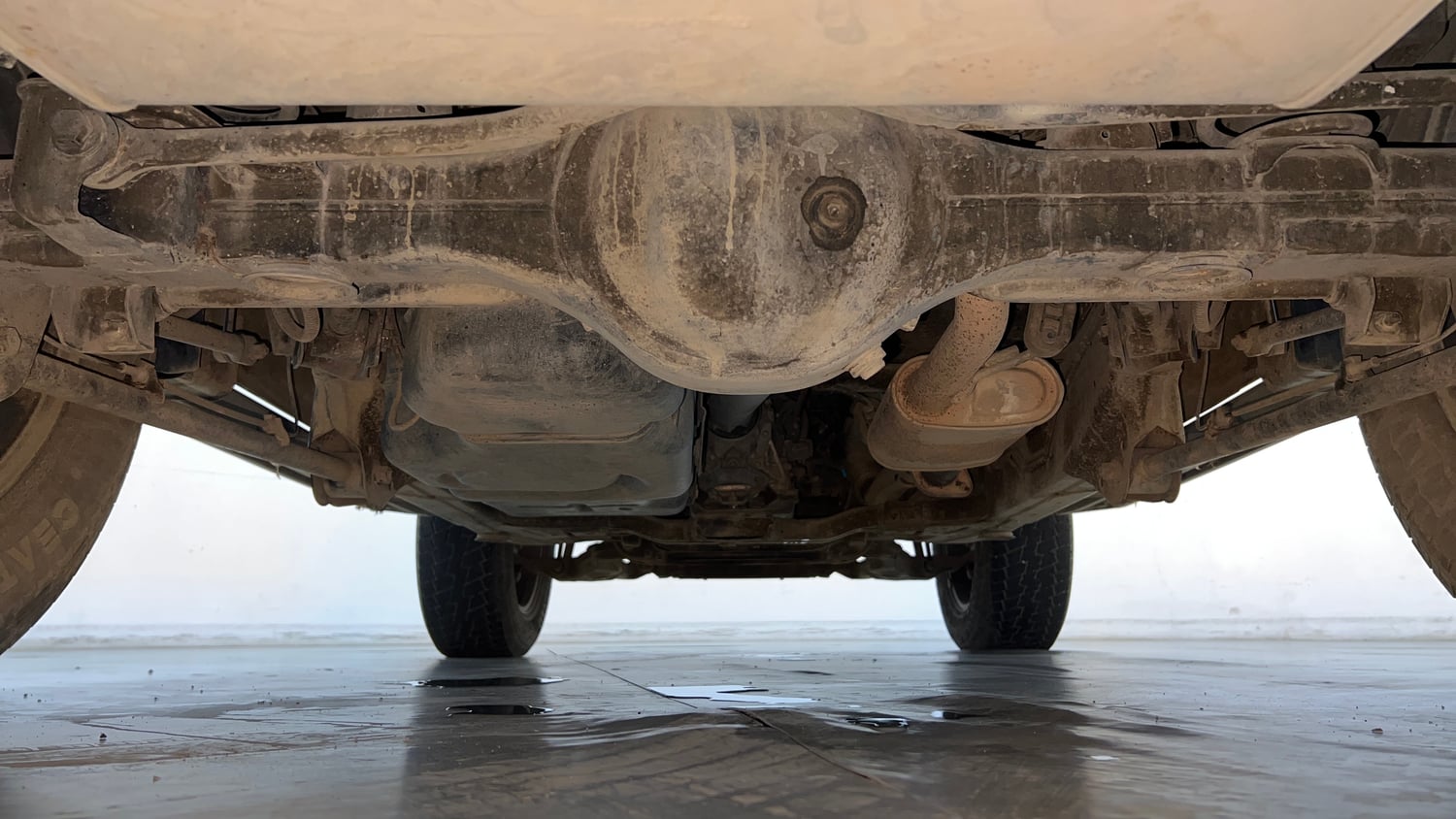 Used 2023 Mahindra Thar LX Hard Top Petrol AT RWD Petrol Automatic extra REAR UNDERBODY VIEW (TAKEN FROM REAR)