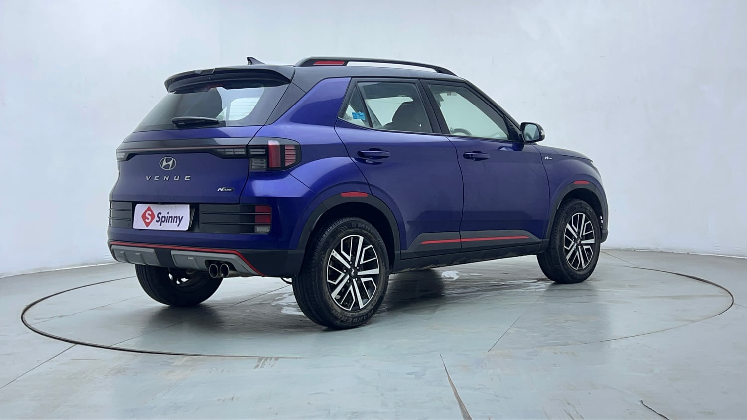 Used 2022 Hyundai Venue N-Line N6 DCT Dual Tone Petrol Automatic exterior RIGHT REAR CORNER VIEW