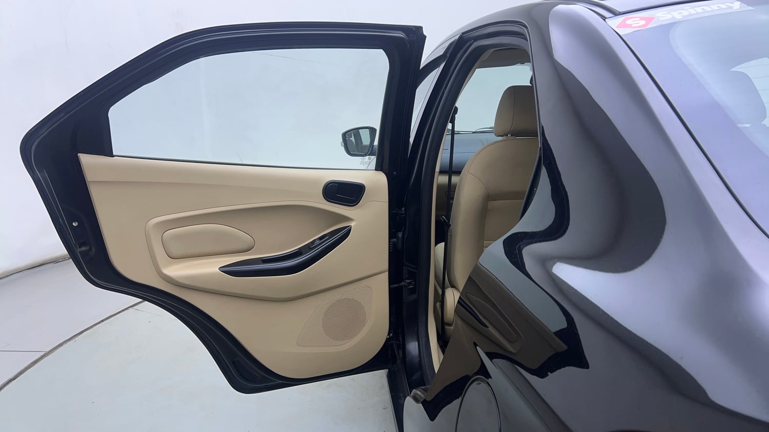 Used 2017 Ford Figo Aspire Titanium 1.2 Ti-VCT Petrol Manual interior LEFT REAR DOOR OPEN VIEW