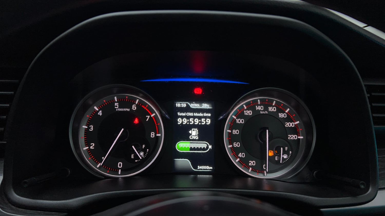 Used 2024 Maruti Suzuki XL6 Zeta MT CNG Cng Manual interior CLUSTERMETER VIEW