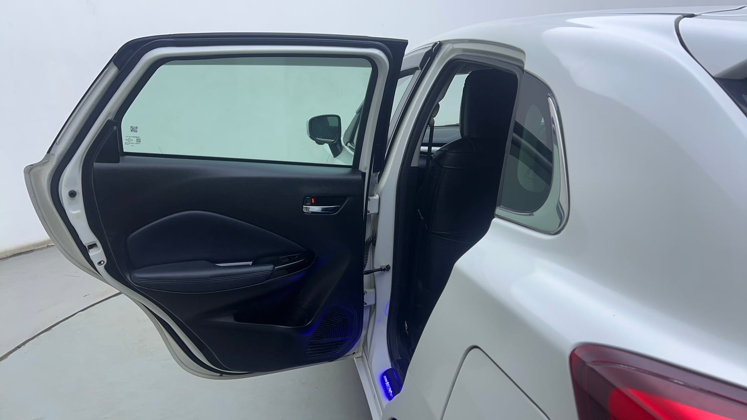 Used 2024 Maruti Suzuki Baleno Alpha MT Petrol Manual interior LEFT REAR DOOR OPEN VIEW