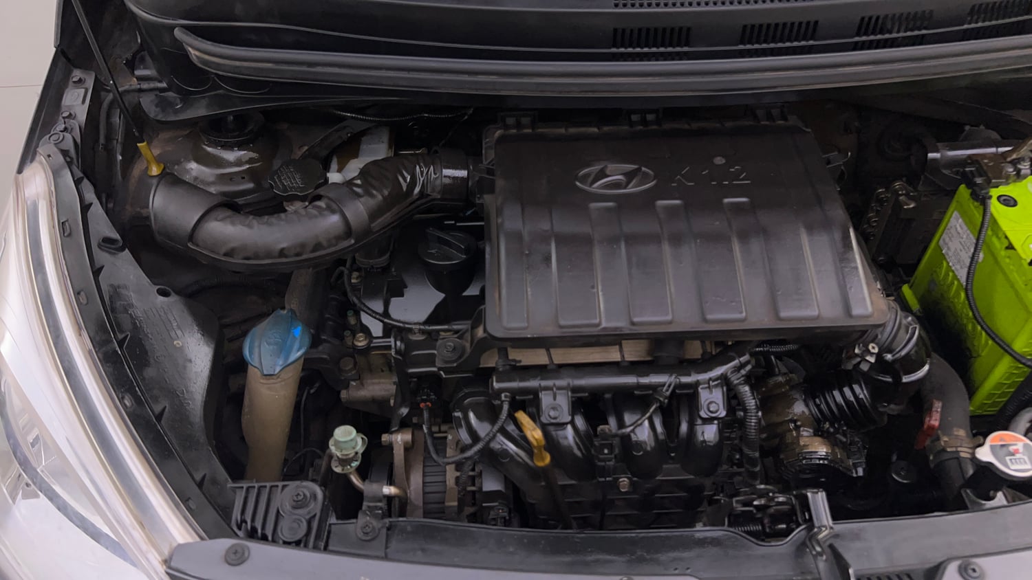 Used 2017 Hyundai Grand i10 Sportz (O) AT 1.2 Kappa VTVT Petrol Automatic engine ENGINE RIGHT SIDE VIEW