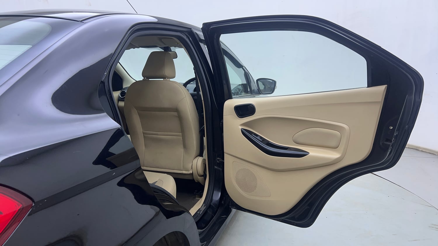 Used 2017 Ford Figo Aspire Titanium 1.2 Ti-VCT Petrol Manual interior RIGHT REAR DOOR OPEN VIEW