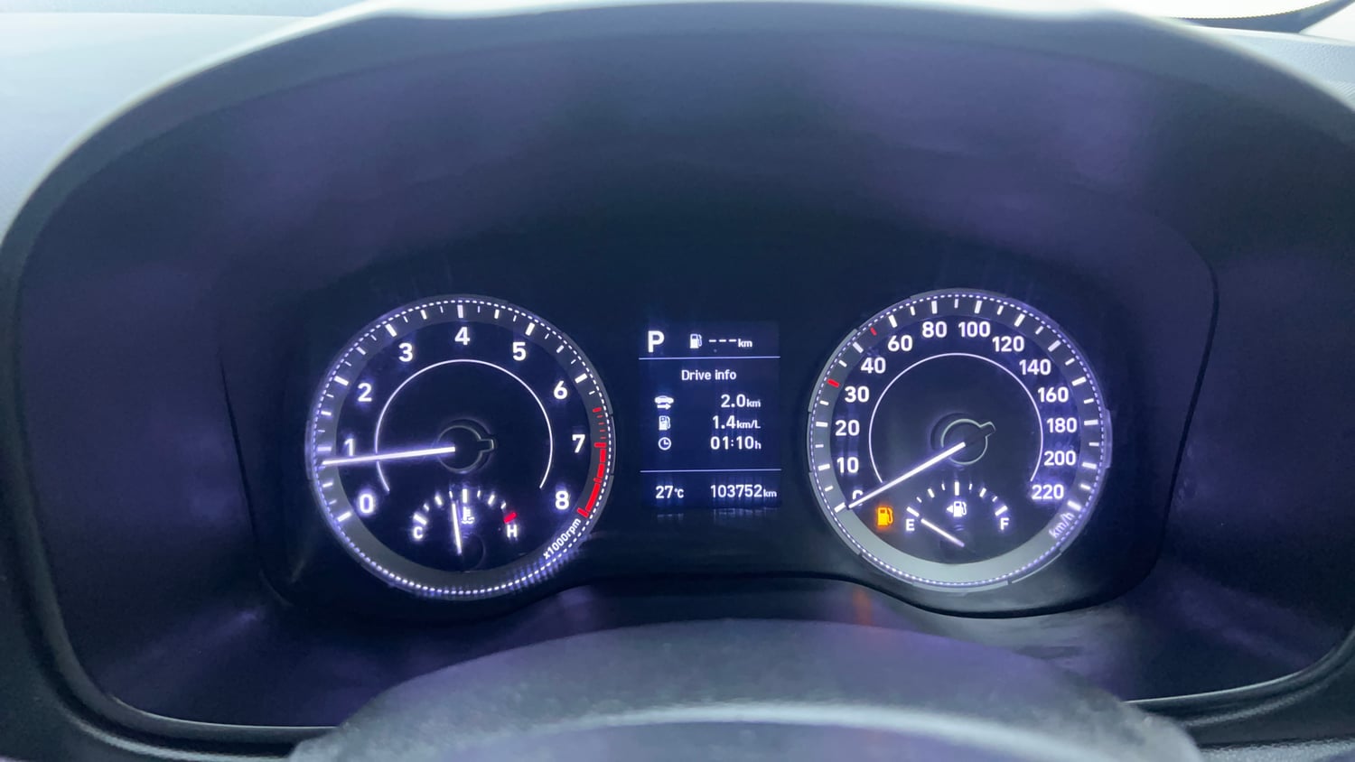 Used 2019 Hyundai Venue SX Plus 1.0 Turbo DCT Petrol Automatic interior CLUSTERMETER VIEW